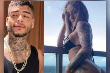 Bianca Dominguez estava com MC Kevin quando ele caiu de apartamento