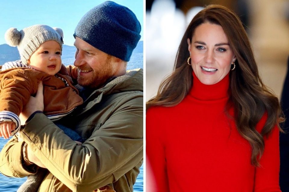 Archie, príncipe Harry e Kate Middleton