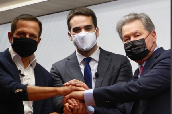 João Doria, Eduardo Leite e Arthur Virgílio PSDB