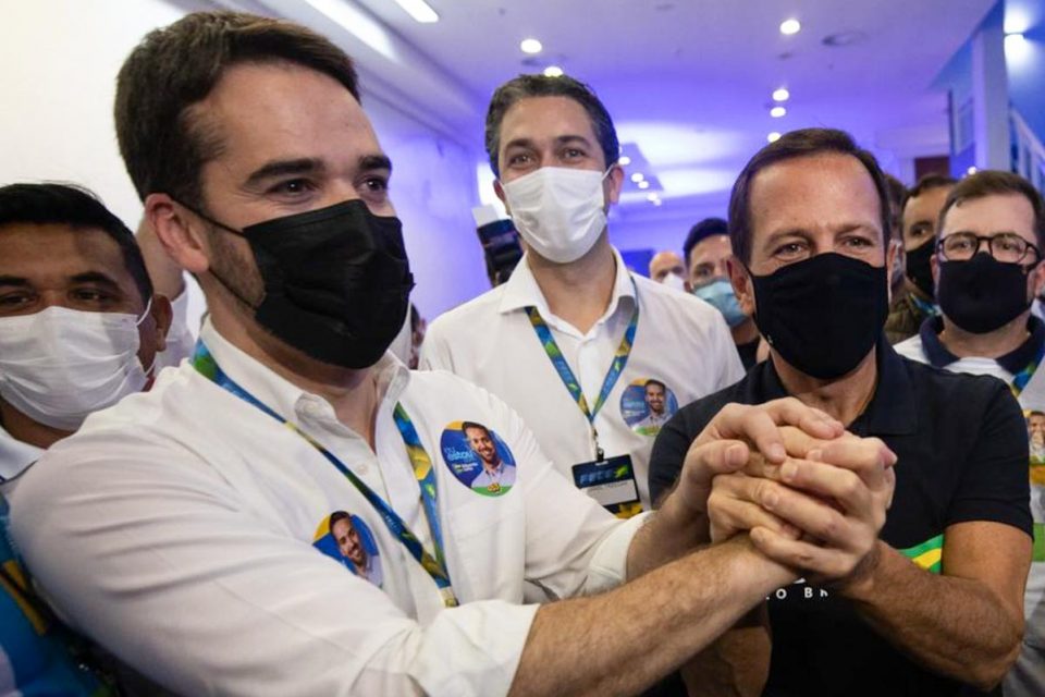 João Doria e Eduardo Leite nas Convenções do PSDB em Brasília