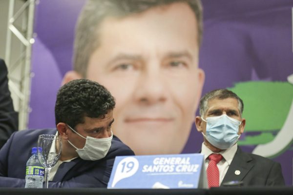 Sergio Moro e o General Santos Cruz participam do encontro de presidentes estaduais do Podemos, em Brasília 3