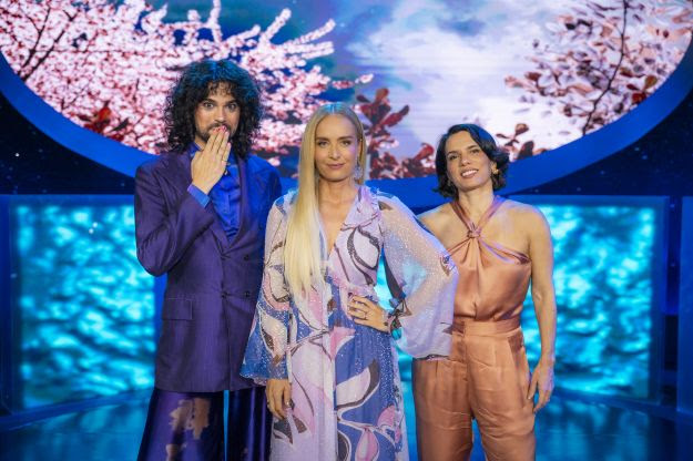 Angélica, o influenciador Vitor diCastro e a astróloga Paula Pires