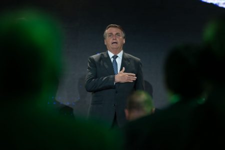 O Presidente da República, Jair Bolsonaro participa do evento Encontro com Empresários da Indústria Brasileira, no Centro Internacional de Convenções do Brasil