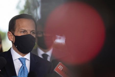 Governador de São Paulo, João Doria, após reunião no STF sobre passaporte de vacina