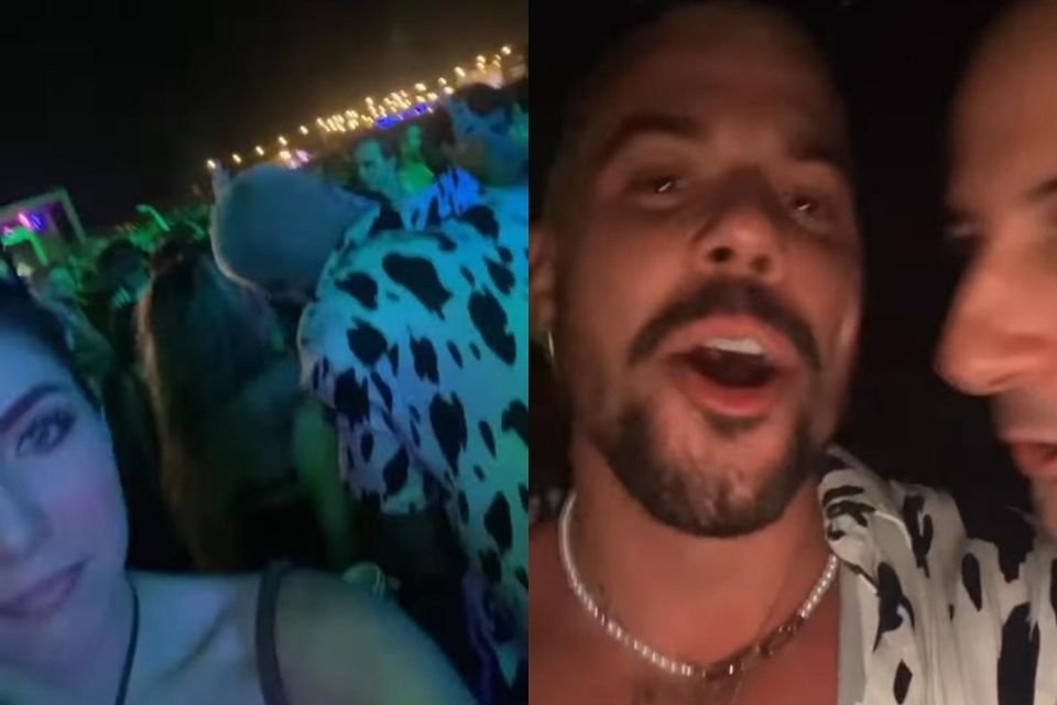 Lipe aproveita a liberdade do relacionamento aberto em festa