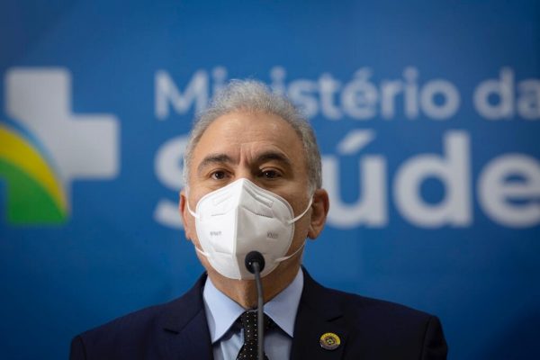 Ministro da Saúde, Marcelo Queiroga, anuncia durante coletiva de imprensa nesta quarta-feira 5:01, a inclusão de crianças de 5 a 11 anos contra covid 19 9