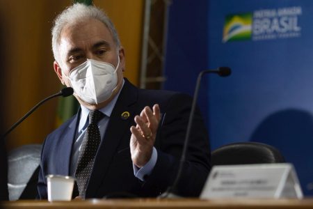 Ministro da Saúde, Marcelo Queiroga, anuncia durante coletiva de imprensa nesta quarta-feira 5:01, a inclusão de crianças de 5 a 11 anos contra covid 19 9
