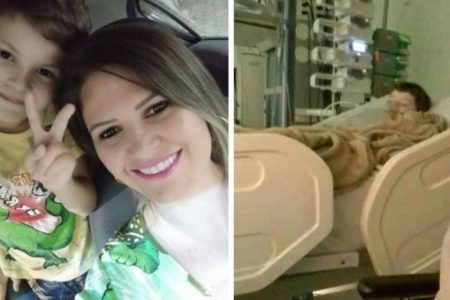 Mãe de criança de SC que ficou 14 dias internada com Covid celebra vacina: “Ansiosa”