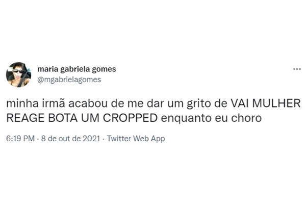 Print do Twitter