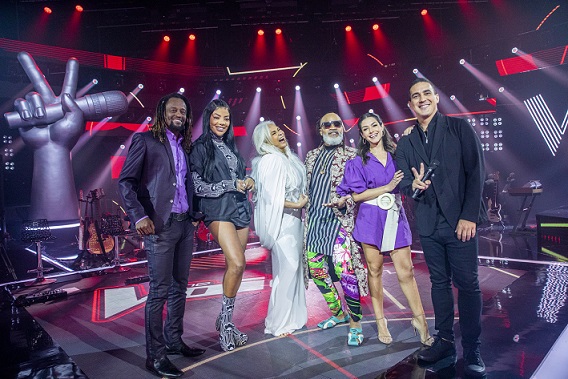 Toni Garrido, Ludmilla, Fafá de Belém, Carlinhos Brown, Thais Fersoza e André Marques. no The Voice+