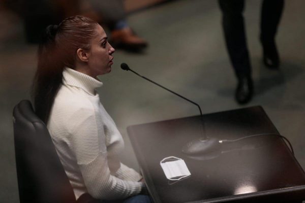 Monique Medeiros, mãe do menino Henry Borel, falou durante o julgamento na qual é acusada