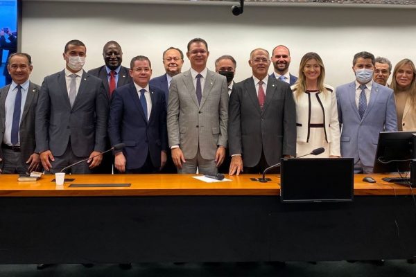 Bancada evangélica reunida na Câmara