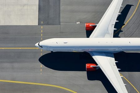 avião em solo