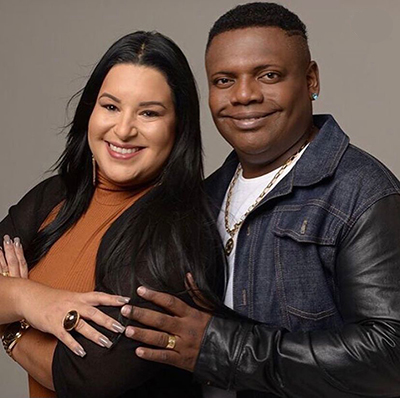 Foto colorida de MC Marcinho e Kelly Garcia, sua ex-esposa - Metrópoles