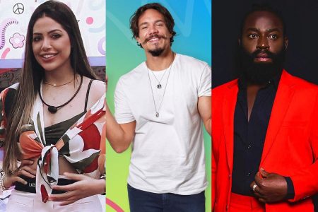 Laís, Eliezer e Douglas Silva formam o nono Paredão do BBB22 e Laís está sendo eliminada com certa rejeição