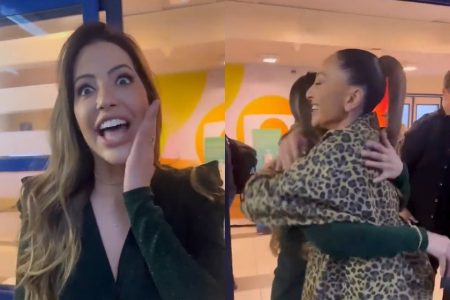 Sabrina Sato encontrou Laís e perguntou se a ex-BBB22 tinha deixado uma calcinha para Gustavo