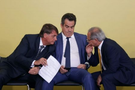 Bolsonaro e Guedes no Planalto