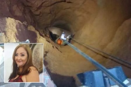 Bombeiros tentam resgate de mulher que caiu em poço em Juazeiro do Norte, Ceará