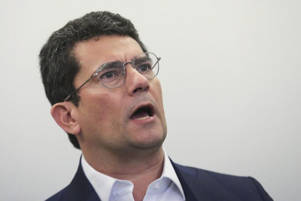 Após filiação ao União Brasil, Sergio Moro, faz um pronunciamento no Hotel Intercontinental em são paulo 2