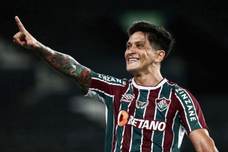 O argentino Germán Cano foi a grande estrela da final do Campeonato Carioca, com três gols nos dois jogos da decisão