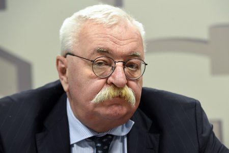 Embaixador russo no Brasil, Alexey Kazimirovitch Labetskiy durante fala - Metrópoles