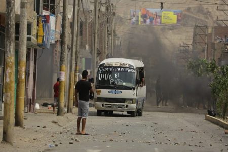 Protestos no Peru