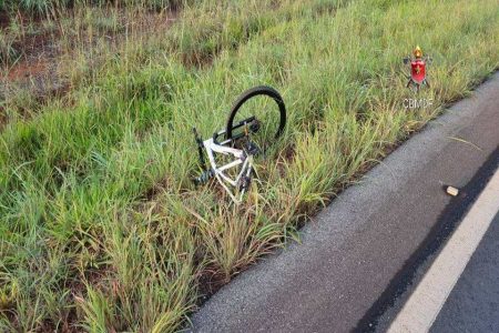 bicicleta no meio da grama