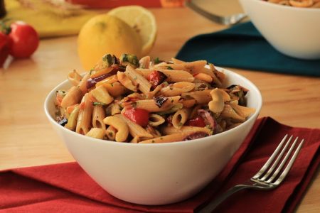 Pene com caponata
