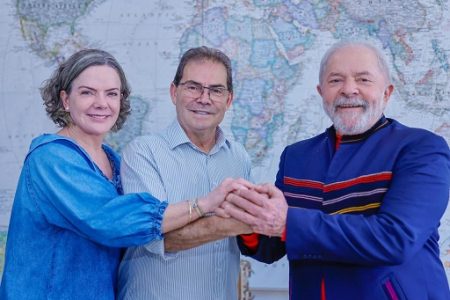Gleisi Hoffmann, Paulinho da Força e Lula