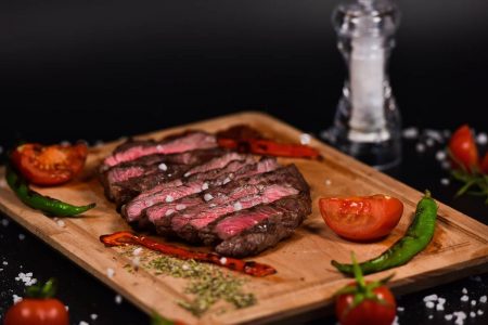 Carne assada com legumes