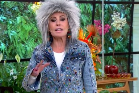 Ana Maria Braga com peruca de Tina Turner