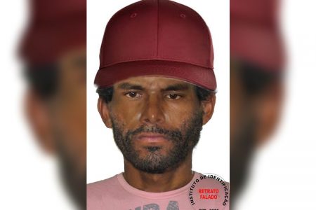Imagem mostra retrato falado de criminoso-Metrópoles