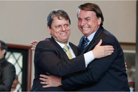 Jair Bolsonaro e Tarcísio de Freitas