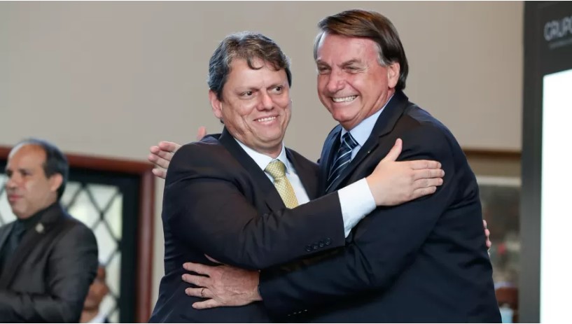 Jair Bolsonaro e Tarcísio de Freitas