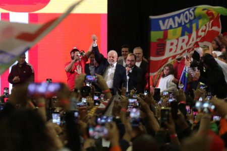 lançamento da chapa Lula-Alckmin