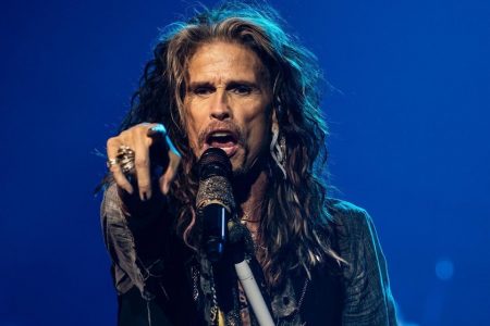 Steven Tyler durante show do Aerosmith