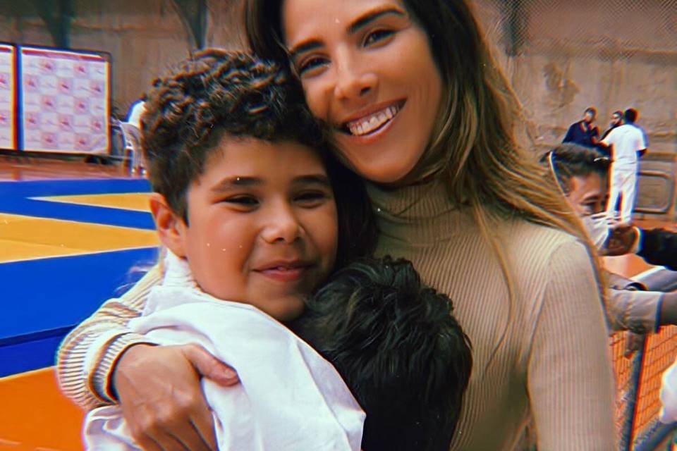 Wanessa Camargo e os filhos
