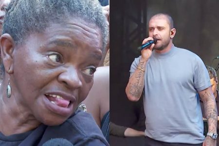 Fã assanhada "ataca" Diogo Nogueira em show e pede desculpas a Paolla Oliveira
