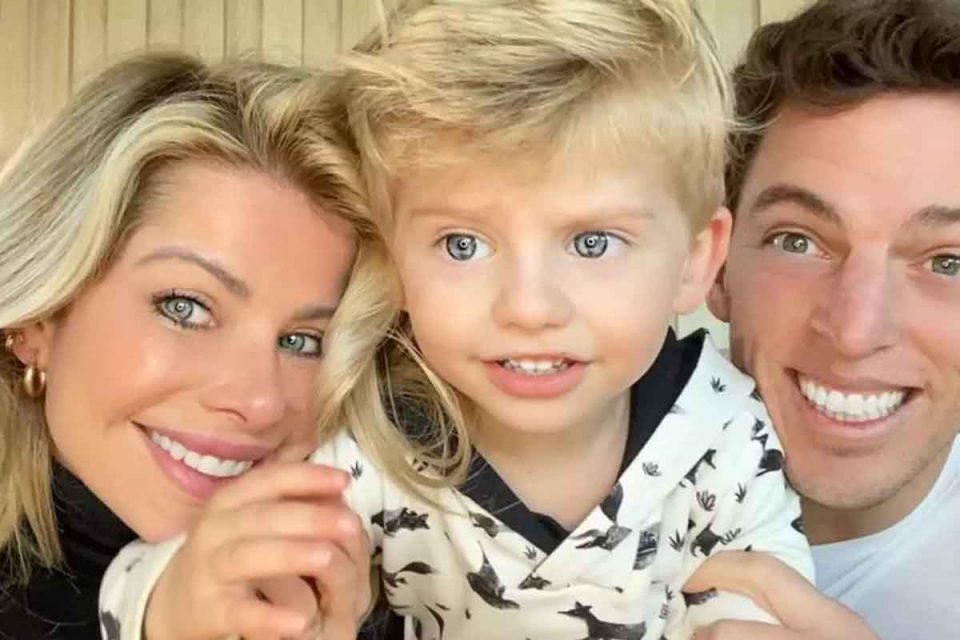 Foto colorida de Karina Bacchi, Amaury Nunes e Enrico - Metrópoles