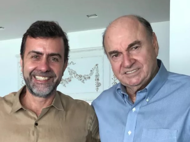 Marcelo Freixo e Cesar Maia