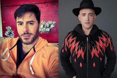 montagem com fotos de paulo gustavo e ricardo tozzi