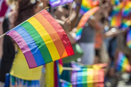 fotografia da bandeira do orgulho LGBTQIAPN+