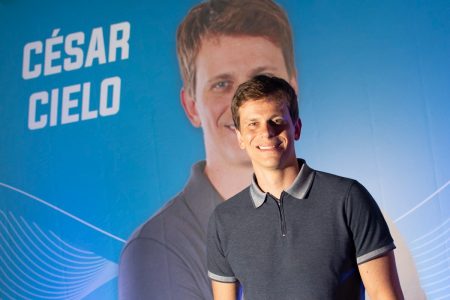 Cesar Cielo em evento em Brasília