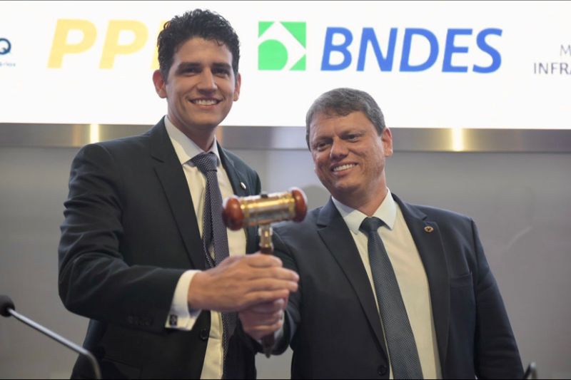 Tarcísio de Freitas e Marcelo Sampaio