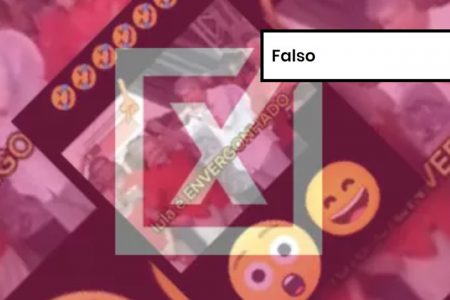 Imagem colorida de postagem enganosa sobre Lula e Bolsonaro