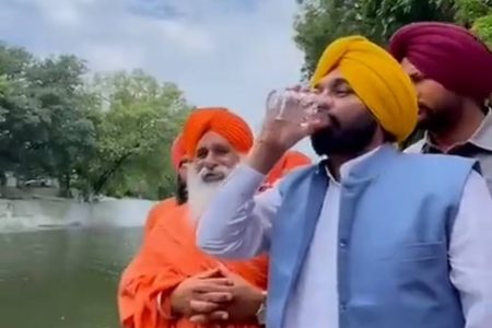 ministro-chefe do estado indiano de Punjab, Bhagwant Mann