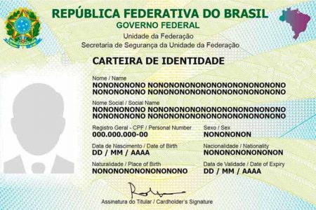 Nova carteira de identidade