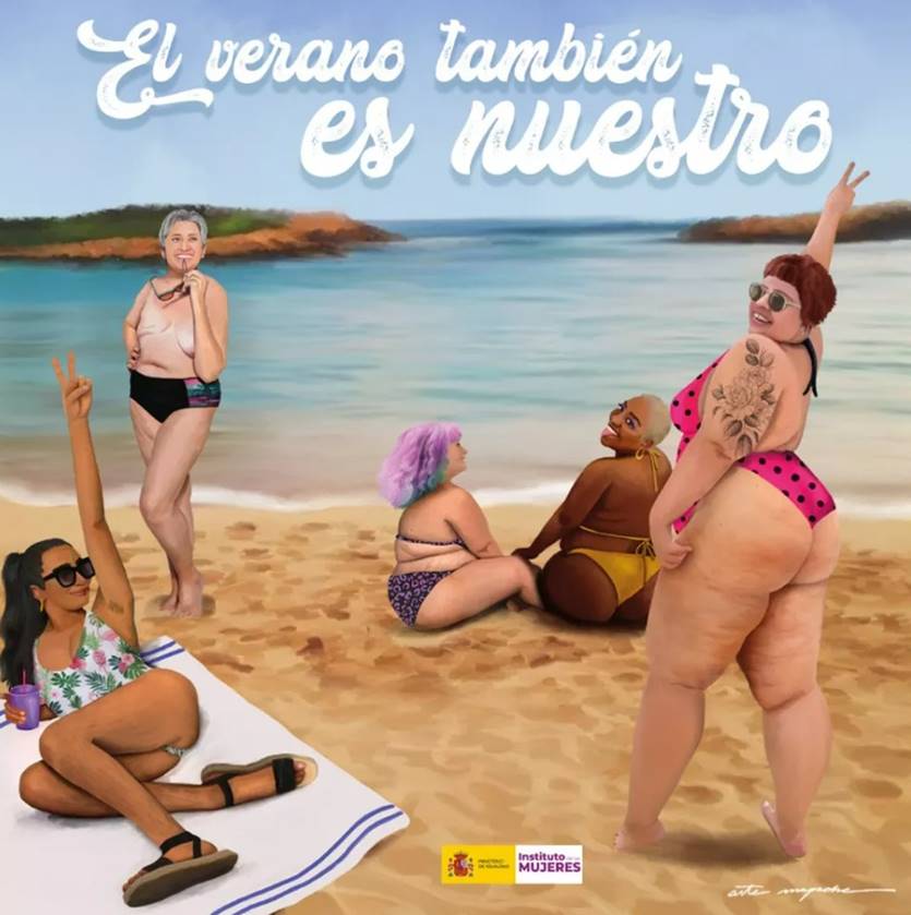 Body Positive? Governo Espanhol edita foto de jovem com perna amputada