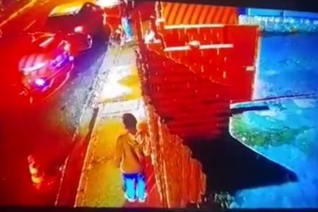 Câmeras de segurança registraram o atropelamento do jovem Fernando Zambori
