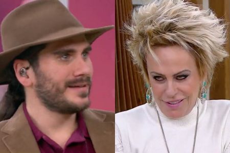 Ana Maria Braga incorpora Cramulhão e assusta Gabriel Sater